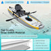 Portable 12FT Lightweight Inflatable PVC Fishing Kayak With Pedal System (SAK64328) SAKSBY WHOLESALE