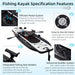 Premium 12FT Lightweight Inflatable Fishing Kayak With Pedal System (SAK15079) SAKSBY WHOLESALE