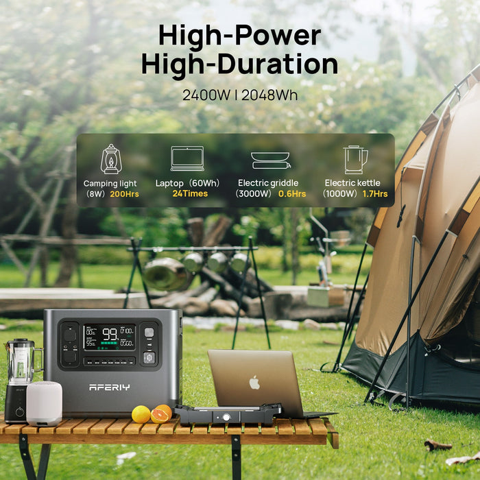 Aferiy P210 Portable Power Station – 2048Wh | 2400W
