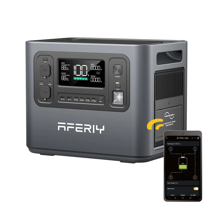 Aferiy P210 Portable Power Station – 2048Wh | 2400W AFERIY