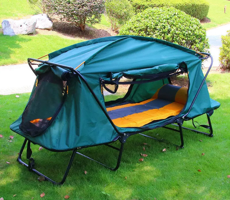 Outdoor Thickened Oxford Cloth Insulated Off Ground Tent For Two Camping And Fishing Tent Social Buzz eSIMs