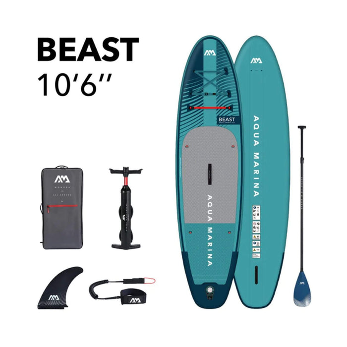 Aqua Marina Beast 10FT Advanced All-Around Inflatable SUP With Carbon Hybrid Paddle [BT-23BEP] (SAK89512) SAKSBY WHOLESALE