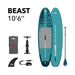 Aqua Marina Beast 10FT Advanced All-Around Inflatable SUP With Carbon Hybrid Paddle [BT-23BEP] (SAK89512) SAKSBY WHOLESALE