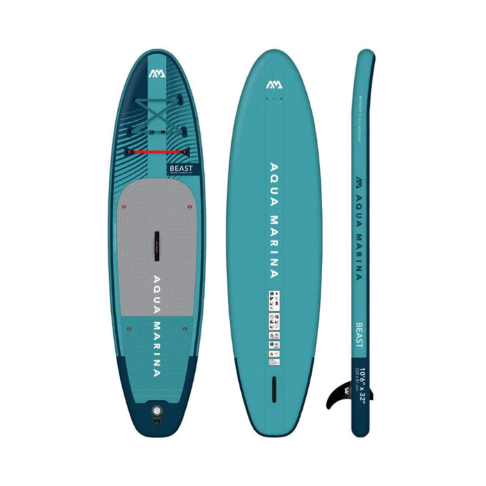 Aqua Marina Beast 10FT Advanced All-Around Inflatable SUP With Carbon Hybrid Paddle [BT-23BEP] (SAK89512) SAKSBY WHOLESALE