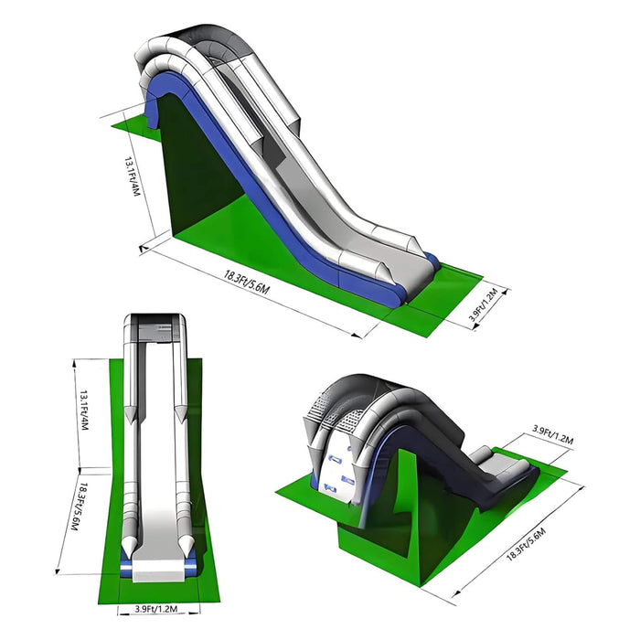 Extra-Large Inflatable Floating Yacht Water Slide With Air Pump And Protection Net [Made-To-Order] (SAK97618) SAKSBY WHOLESALE