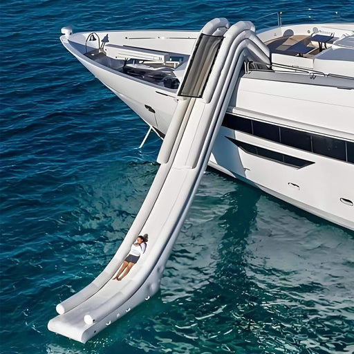 Extra-Large Inflatable Floating Yacht Water Slide With Air Pump And Protection Net [Made-To-Order] (SAK97618) SAKSBY WHOLESALE