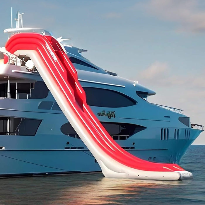 Extra-Large Inflatable Heavy-Duty Yacht Water Slide With Air Pump And Protection Net [Made-To-Order] (SAK23694) SAKSBY WHOLESALE