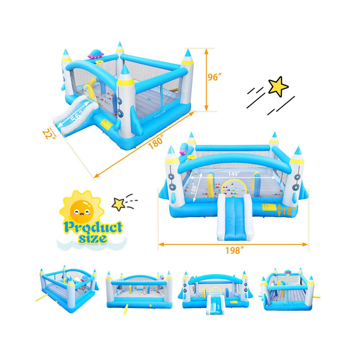 Extra-Large Multifunctional Jump'N Slide Inflatable Bouncer With Blower (SAK81243) SAKSBY WHOLESALE