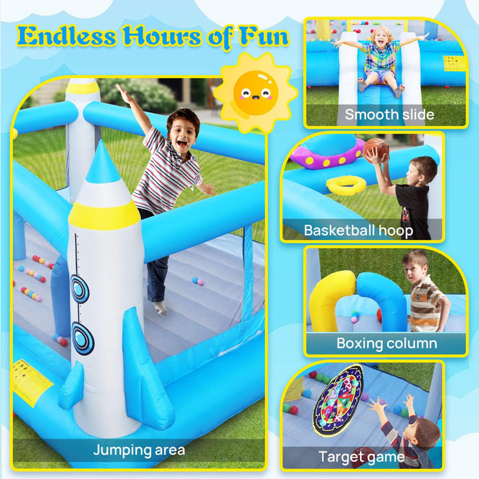 Extra-Large Multifunctional Jump'N Slide Inflatable Bouncer With Blower (SAK81243) SAKSBY WHOLESALE