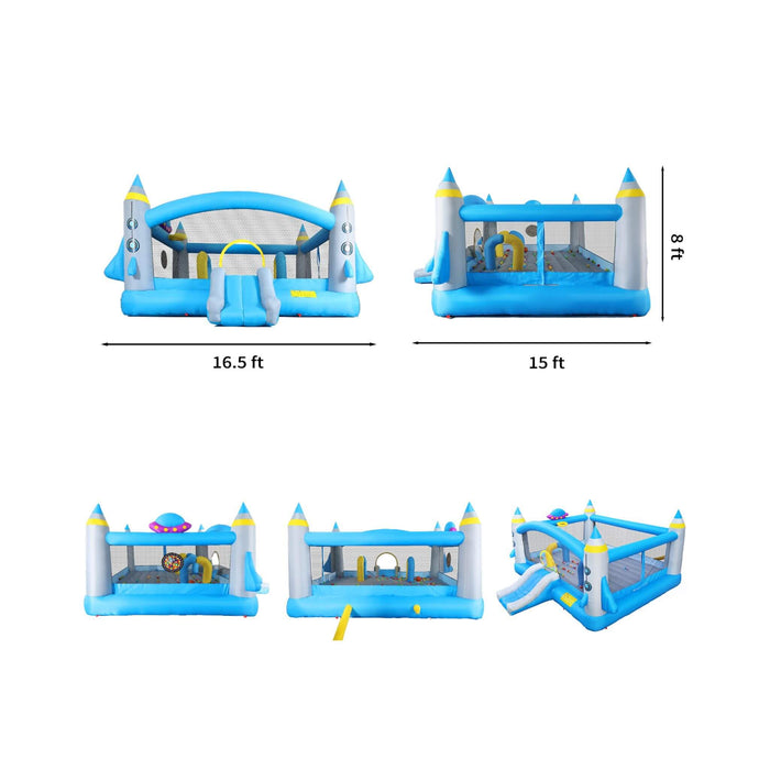 Extra-Large Multifunctional Jump'N Slide Inflatable Bouncer With Blower (SAK81243) SAKSBY WHOLESALE