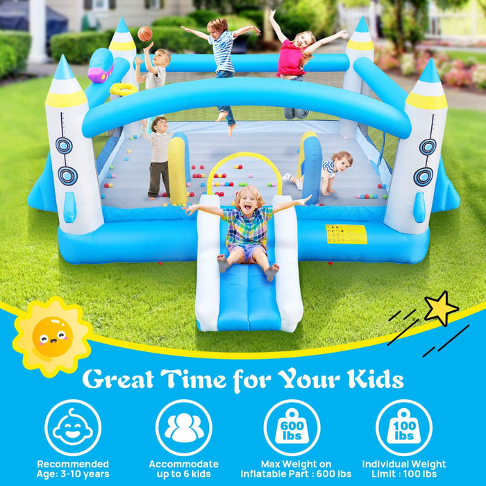 Extra-Large Multifunctional Jump'N Slide Inflatable Bouncer With Blower (SAK81243) SAKSBY WHOLESALE