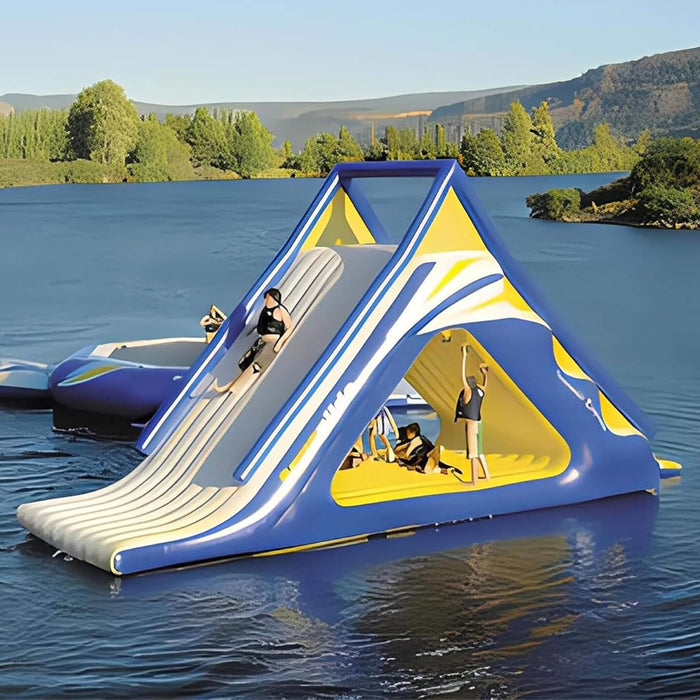 Giant Heavy-Duty Inflatable Triangle Water Slide With Air Pump [Made-To-Order] (SAK25943) SAKSBY WHOLESALE