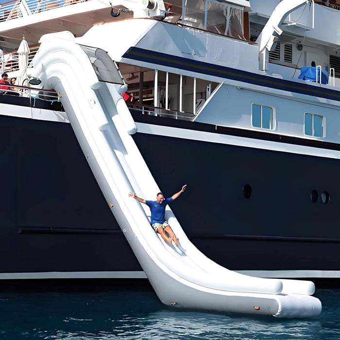 Giant Inflatable Luxury Yacht Slide With Air Pump And Protection Net [Made-To-Order] (SAK43586) SAKSBY WHOLESALE
