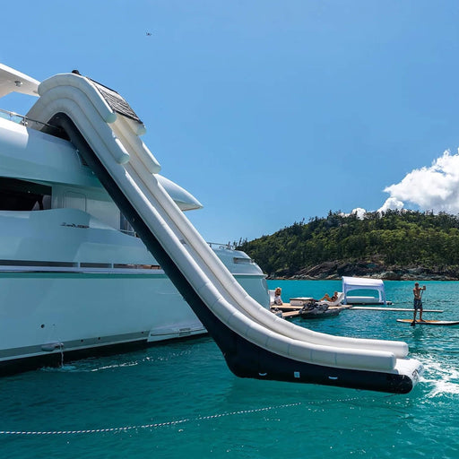 Premium Inflatable Floating Yacht Water Slide With Air Pump And Protection Net [Made-To-Order] (SAK42517) SAKSBY WHOLESALE