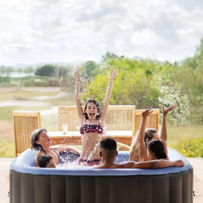 MSpa C-TE062 Tekapo Comfort Series Six-Person Inflatable Square Bubble Spa Hot Tub With 132 Bubble Jets (SAK80641) SAKSBY WHOLESALE