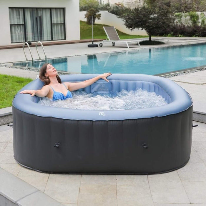 MSpa C-TE062 Tekapo Comfort Series Six-Person Inflatable Square Bubble Spa Hot Tub With 132 Bubble Jets (SAK80641) SAKSBY WHOLESALE