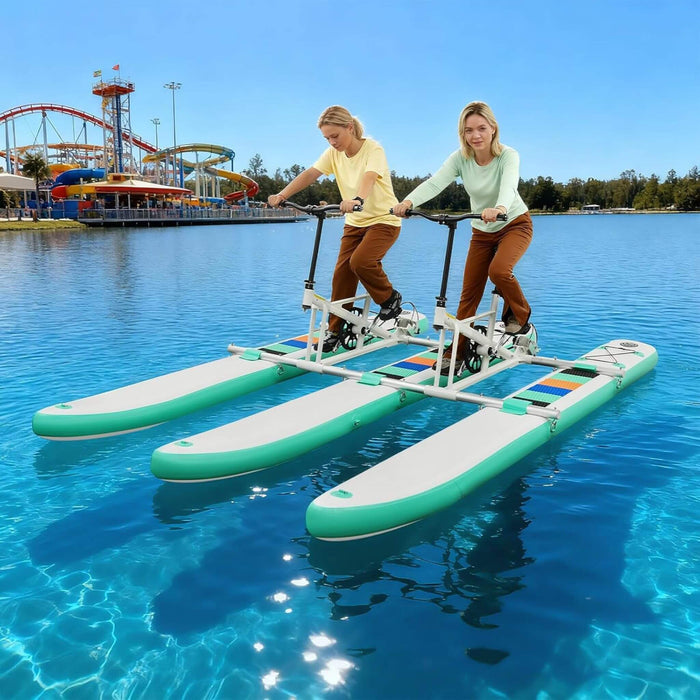 Premium 2-Person Two-Seater Portable Inflatable Pedal Boat Water Bike (SAK95621) SAKSBY WHOLESALE