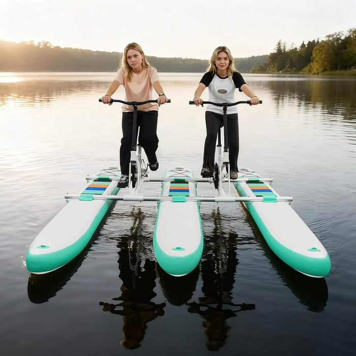Premium 2-Person Two-Seater Portable Inflatable Pedal Boat Water Bike (SAK95621) SAKSBY WHOLESALE