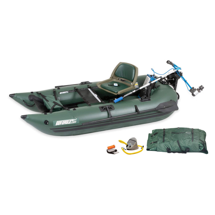Sea Eagle 1-Person Frameless Pontoon Inflatable Fishing Boat, 9FT [285FPBK] (SAK93163) SAKSBY WHOLESALE