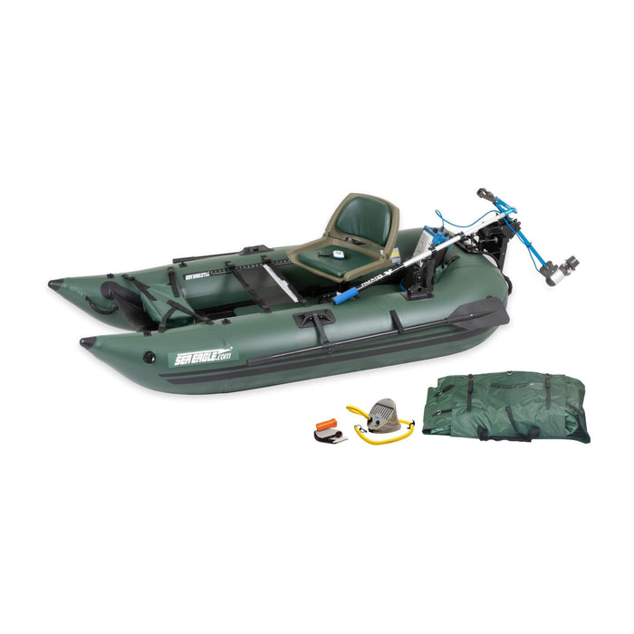 Sea Eagle 1-Person Frameless Pontoon Inflatable Fishing Boat, 9FT [285FPBK] (SAK93163) SAKSBY WHOLESALE
