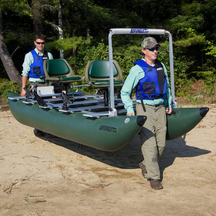 Sea Eagle 375FC FoldCat 2-Persons Inflatable Fishing Lightweight Pontoon Boat [375FCK] (SAK34652) SAKSBY WHOLESALE