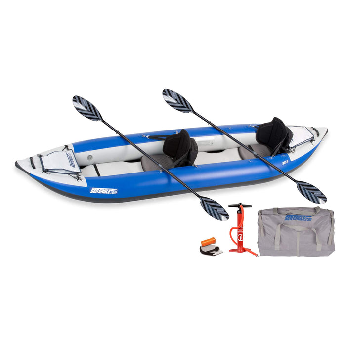 Sea Eagle 380X Explorer 3-Person Inflatable Kayak With Large Removable Rear Center Skeg [380XK] (SAK97562) SAKSBY WHOLESALE