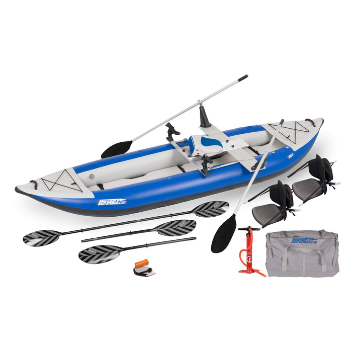 Sea Eagle 380X Explorer 3-Person Inflatable Kayak With Large Removable Rear Center Skeg [380XK] (SAK97562) SAKSBY WHOLESALE