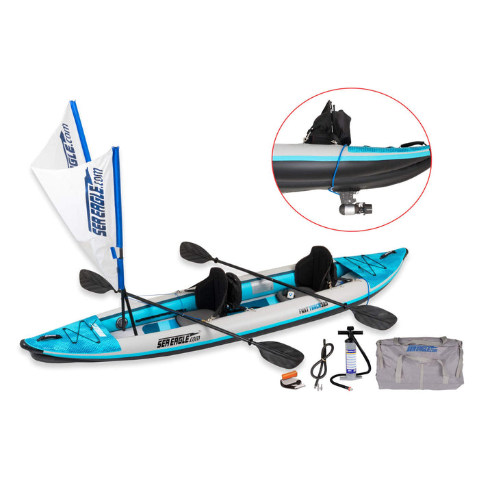 Sea Eagle 385FT FastTrack 12FT 2-Person V-Bottom Inflatable Kayak [385FTK] (SAK25086) SAKSBY WHOLESALE