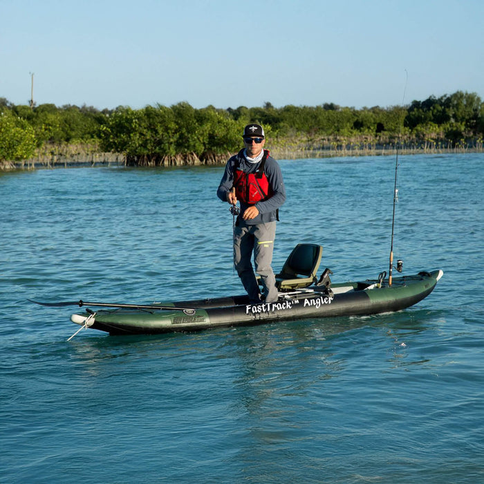 Sea Eagle 385FTA FastTrack 12FT 2- Persons Angler Inflatable Hunter Green Fishing Kayak [385FTAK] (SAK80139) SAKSBY WHOLESALE