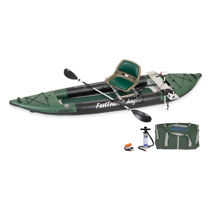 Sea Eagle 385FTA FastTrack 12FT 2- Persons Angler Inflatable Hunter Green Fishing Kayak [385FTAK] (SAK80139) SAKSBY WHOLESALE