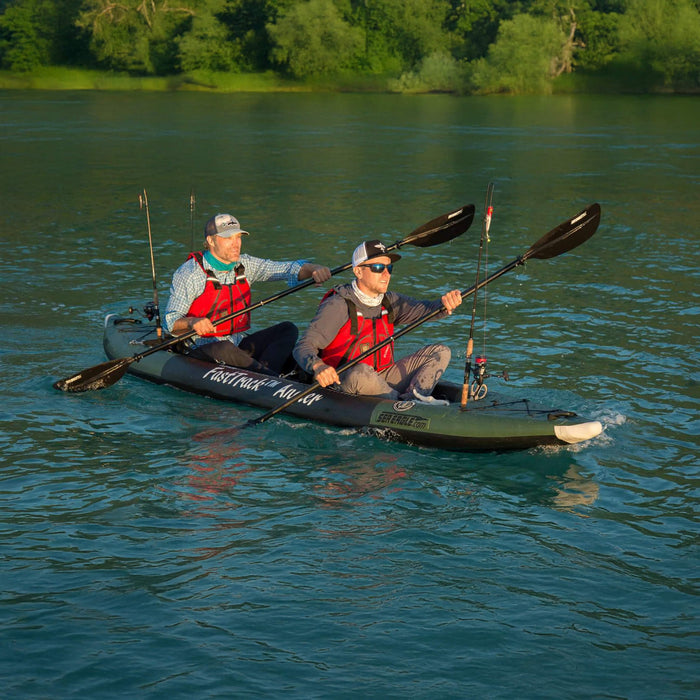 Sea Eagle 385FTA FastTrack 12FT 2- Persons Angler Inflatable Hunter Green Fishing Kayak [385FTAK] (SAK80139) SAKSBY WHOLESALE