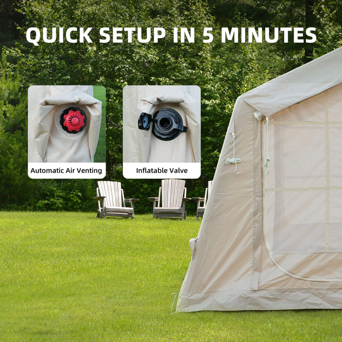 Trailora 4-Season Outdoor 4-6 People Inflatable Blow Up Camping Tent With Air Pump (SAK46821) SAKSBY WHOLESALE