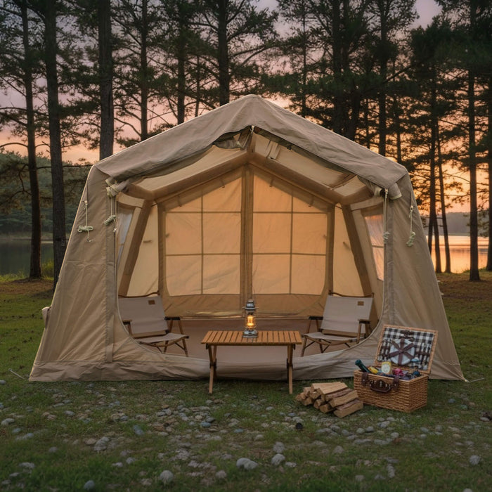 Trailora 4-Season Outdoor 4-6 People Inflatable Blow Up Camping Tent With Air Pump (SAK46821) SAKSBY WHOLESALE